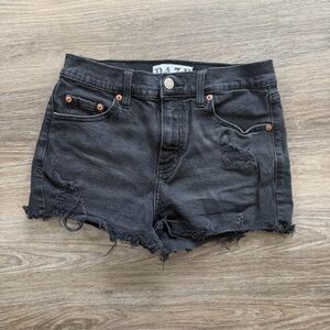 Daze Distressed Jean Shorts